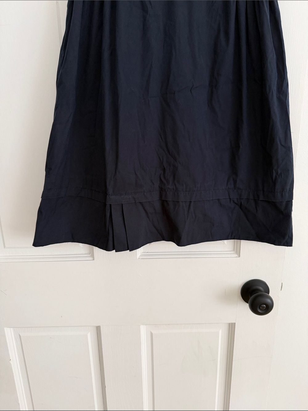 Prada Ruffled V-Neck Navy Mini Dress - Picture 3 of 3